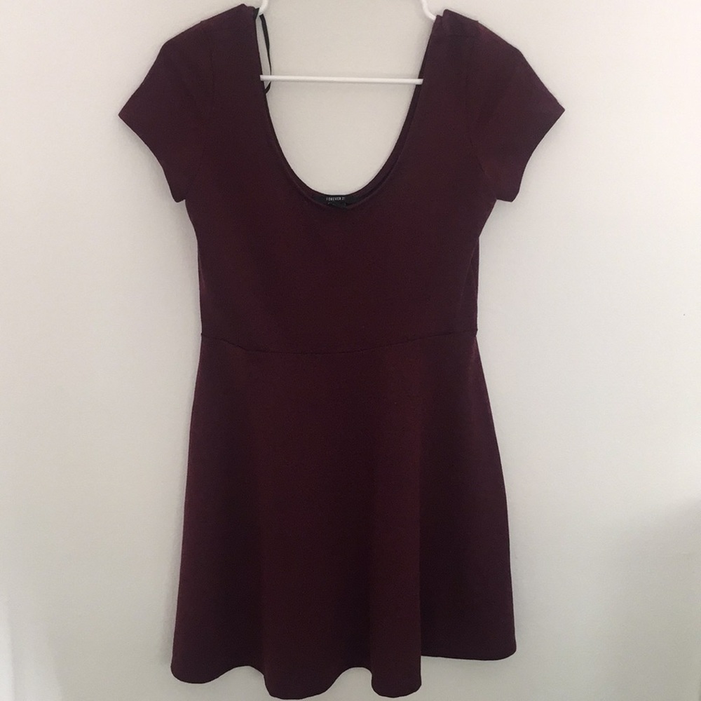 Burgundy summer dress